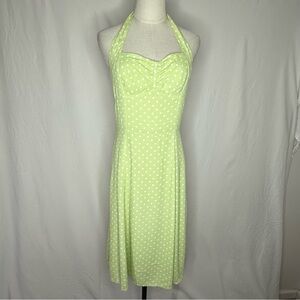 Ann Taylor Green Halter Sundress Cocktail